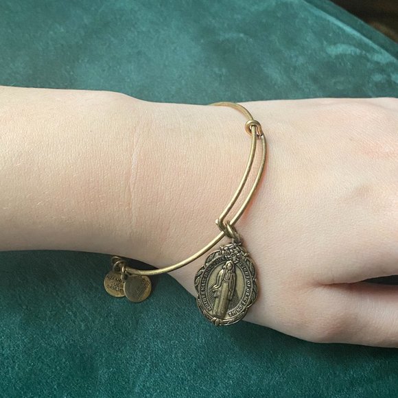 Alex and Ani Mother Mary Bracelet | Gold - Picture 2 of 6